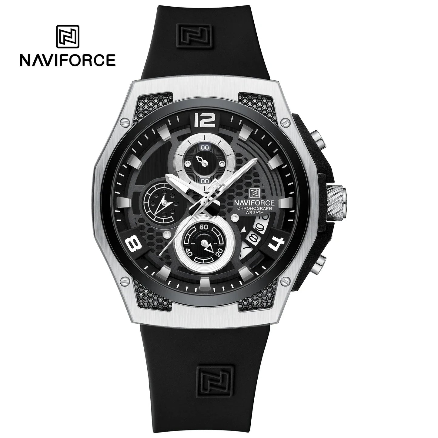 NAVIFORCE Top Brand Luxury Men's Quartz Watch Sport Chronograph Date Waterproof Wristwatch Fashion Business Men Watches Reloj