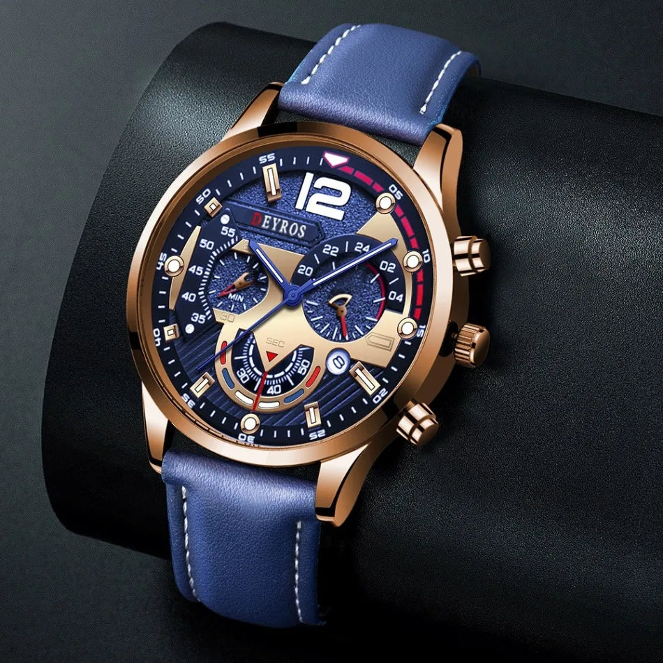Fashion Elegant Men's Quartz Wrist Watch, Luxury Calendar Watches - Work and Daily Decoration. men watch