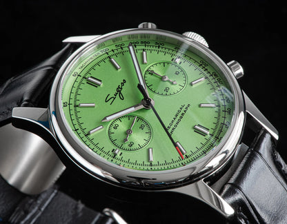 Panda 40 Pilot Chronograph Watch Men Air Force Sapphire Colors ST1901 TIanjin Movement Mechanical Wristwatches Fashion Clock