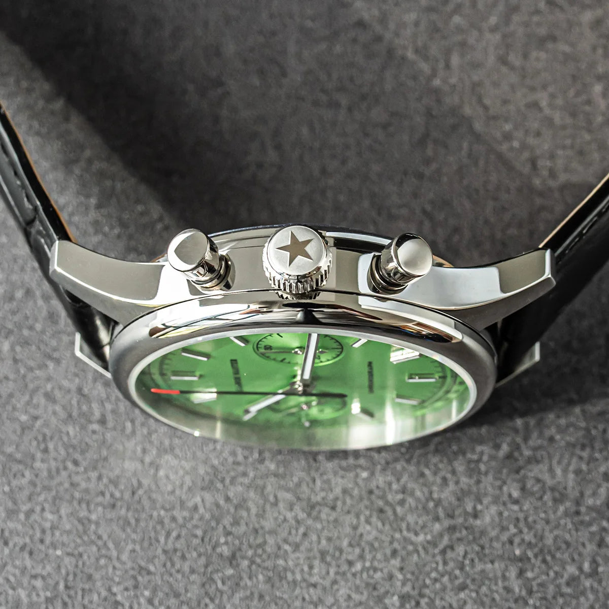 Panda 40 Pilot Chronograph Watch Men Air Force Sapphire Colors ST1901 TIanjin Movement Mechanical Wristwatches Fashion Clock