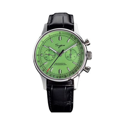 Panda 40 Pilot Chronograph Watch Men Air Force Sapphire Colors ST1901 TIanjin Movement Mechanical Wristwatches Fashion Clock