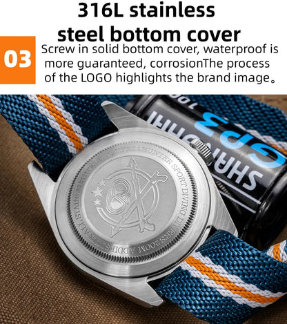 ADDIESDIVE TOP Quartz Watches 20Bar Diving BGW9 Super LuminousSwiss Ronda 515-24H GMT Watch Men's Watch relogios masculino