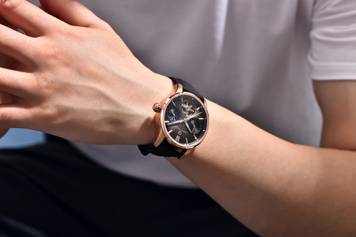 PAGANI DESIGN 2026 Men's Mechanical Watch E3255Y 41mm with Sapphire Glass Stainless Steel Calendar Waterproof Reloj Hombre