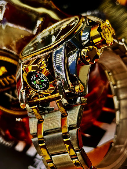 Luxury Men's Punk Style Watch, Unique Design and Fashionable Street Accessory, Ideal Gift for Him, Durable and Practical