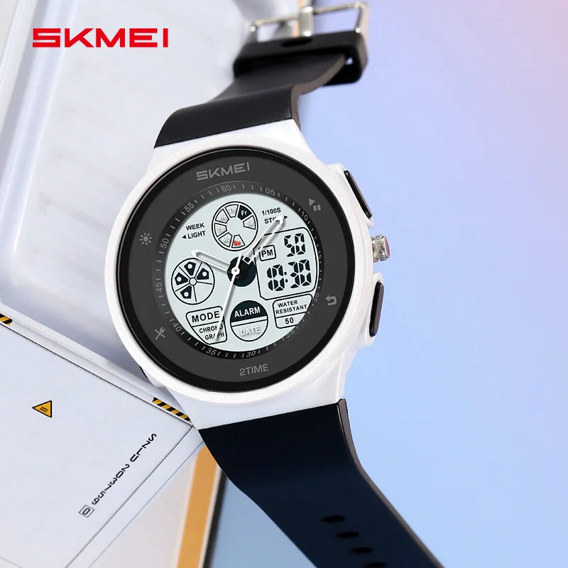 SKMEI 2346 New Arrival Colorful Fashion Unisex Men Women Time Big Digital Display PC Classic Sport Watch Chronograph Wristwatch