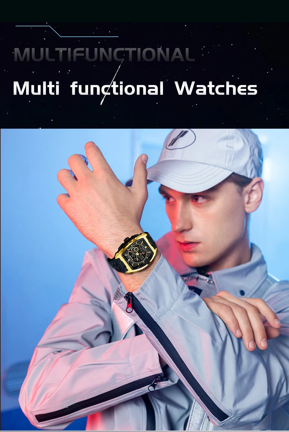 SANDA Luxury Men Wristwatch Electronic LED Display Luminous Sports Man Watch Quartz Waterproof Military Alarm Date Watches Male