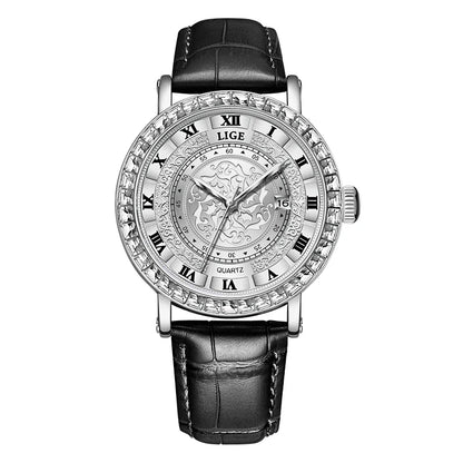 LIGE Luxury Men Watch Top Original Waterproof Luminous Chronograph Man Wristwatch Stainless Steel Quartz Men's Watches Reloj