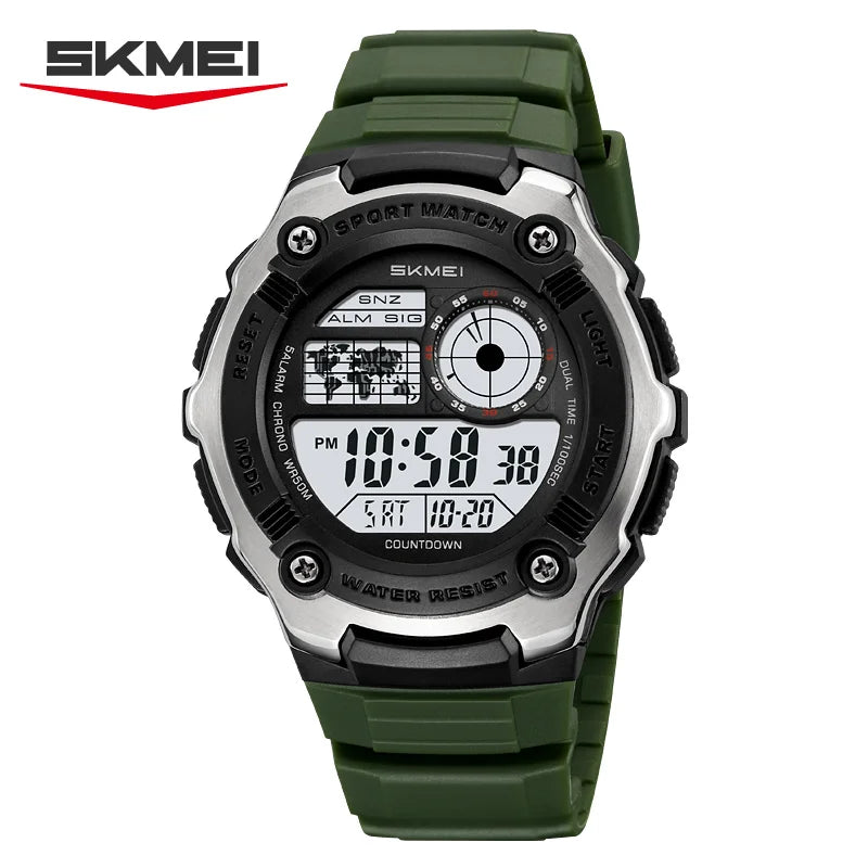 SKMEI 2517 Fashion Multifunction Electronic Watches for Man Alarm Clock Students Wristwatch Waterproof Casual Men Digital Watch