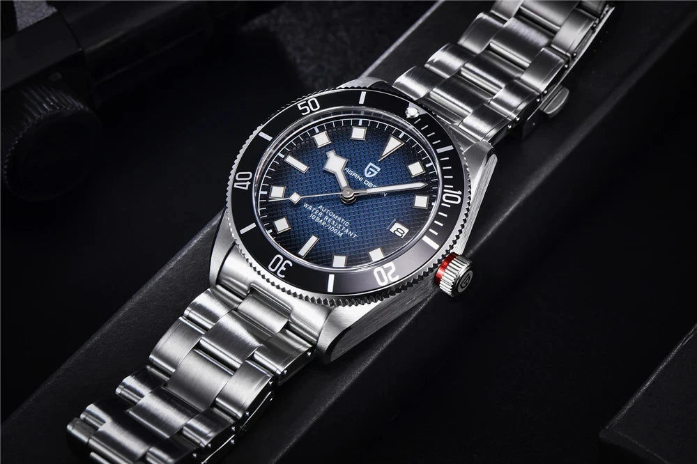 PAGANI DESIGN 2026 New BB58 Men's Watches Mechanical Watch For Men Luxury Automatic Miyota 8215 Sports Waterproof Watch Mens