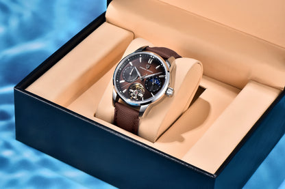 PAGANI DESIGN 2026 Men's Mechanical Watch E3255Y 41mm with Sapphire Glass Stainless Steel Calendar Waterproof Reloj Hombre