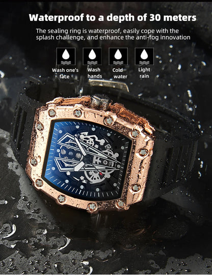 Foreign Trade Watch Large Dial For Men Quartz Waterproof Sport Square Luminous Watch For Men