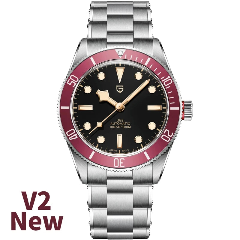 PAGANI DESIGN 2026 New BB58 Men's Watches Mechanical Watch For Men Luxury Automatic Miyota 8215 Sports Waterproof Watch Mens