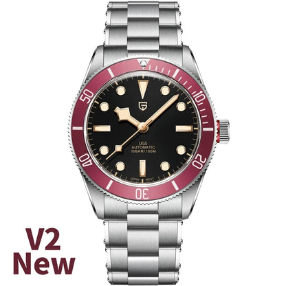 PAGANI DESIGN 2026 New BB58 Men's Watches Mechanical Watch For Men Luxury Automatic Miyota 8215 Sports Waterproof Watch Mens