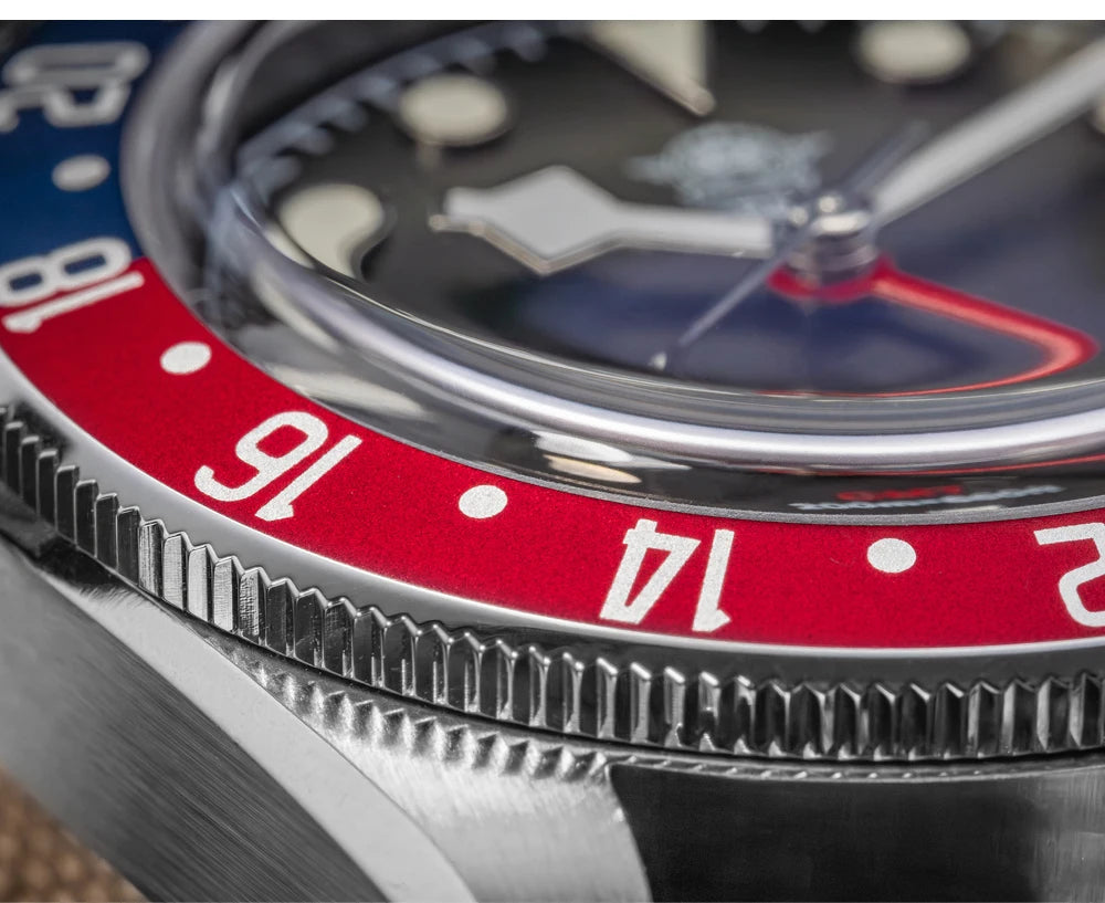 ADDIESDIVE Mens GMT Watches Luxury Stainless Steel Casual Quartz Watch Men Sport 200MM Waterproof Wristwatches Relogio Masculino