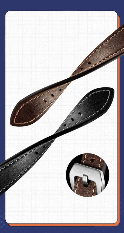 Seagull Color Holiday Men's Automatic Mechanical Watch Titanium Alloy Luxury Diving Watch Sapphire Glass Luminous Wristwatch 414