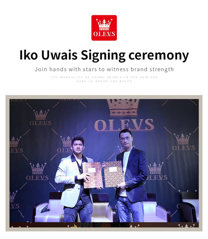 OLEVS 5528 Mens Watch Original Brand Business Quartz Watch Waterproof Luminous Watch For Man Tonneau Dial Reloj Date-Day Watch