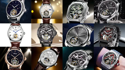 JINLERY Fashion Real Tourbillon Watch Man Luxury Skeleton Watches for Men Wristwatch Male Clock New  Gifts Relogio Masculino2025