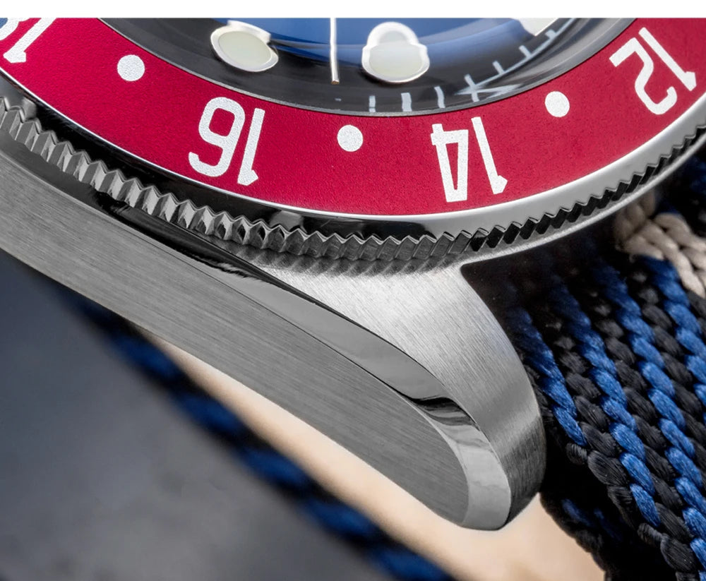 ADDIESDIVE TOP Quartz Watches 20Bar Diving BGW9 Super LuminousSwiss Ronda 515-24H GMT Watch Men's Watch relogios masculino