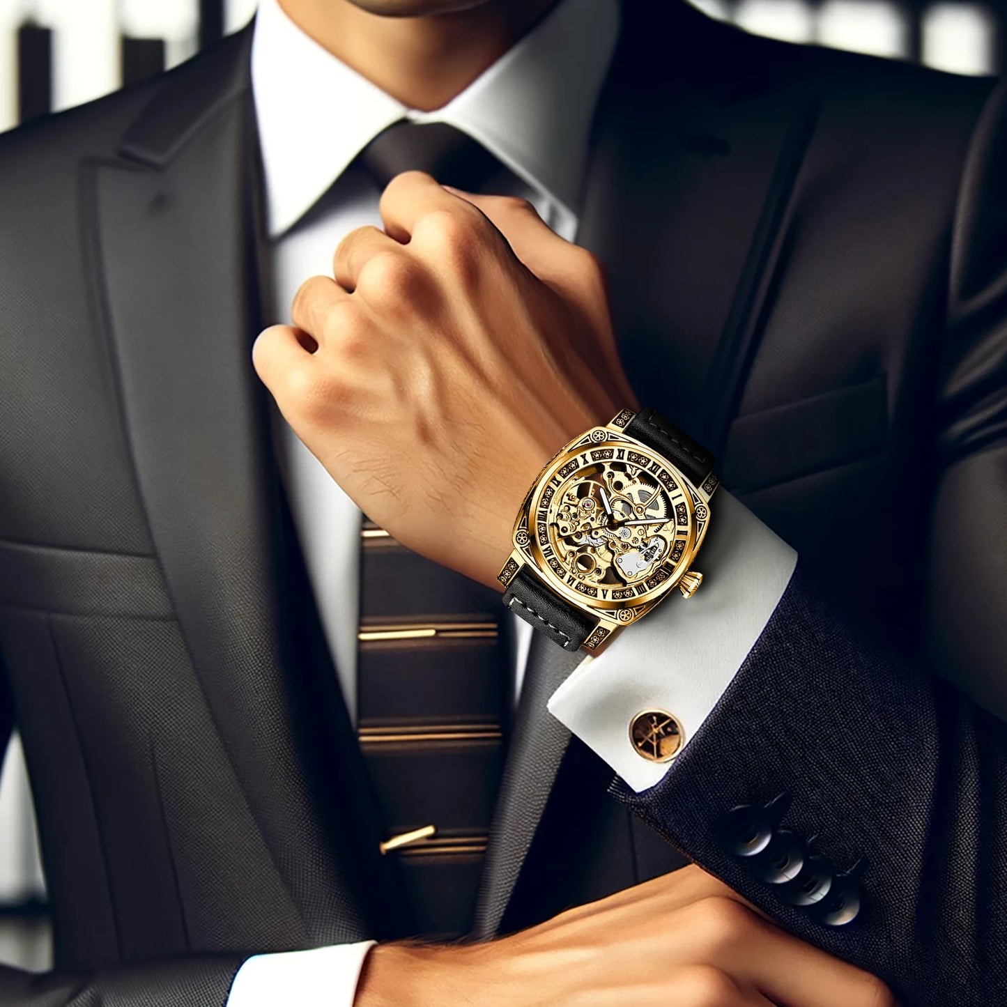 The new men's watch is innovative, high-end, niche, handsome, cool, classic and versatile, luminous men's mechanical watch