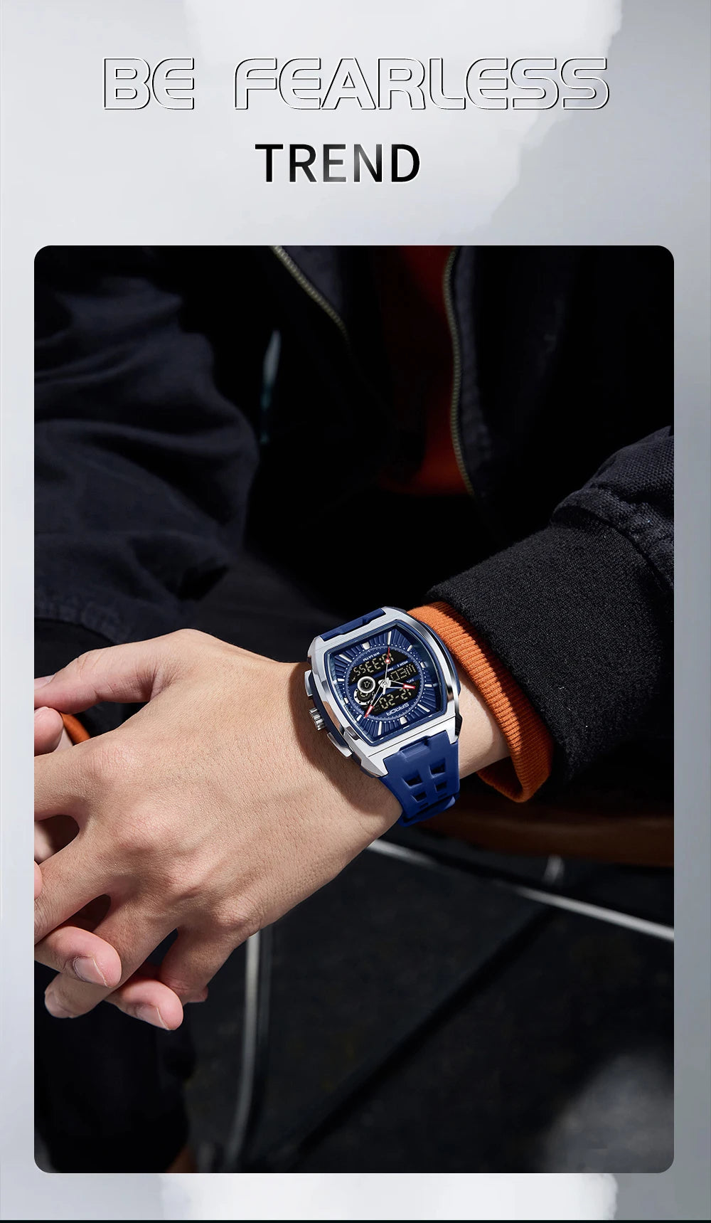 SANDA Luxury Men Wristwatch Electronic LED Display Luminous Sports Man Watch Quartz Waterproof Military Alarm Date Watches Male