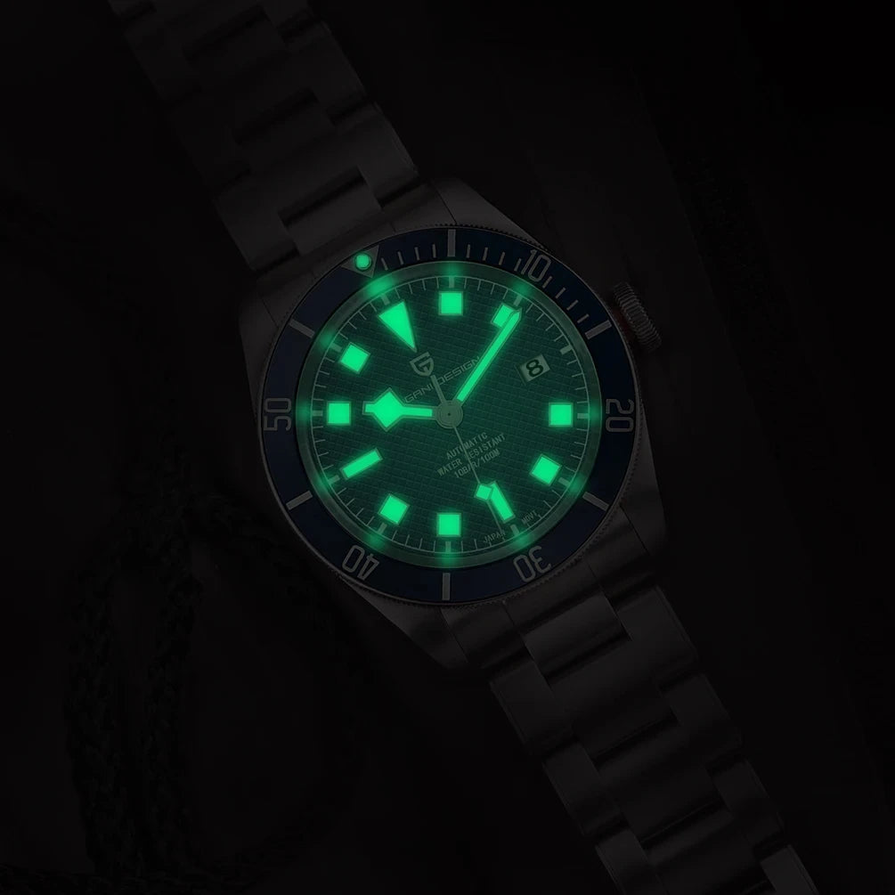 PAGANI DESIGN 2026 New BB58 Men's Watches Mechanical Watch For Men Luxury Automatic Miyota 8215 Sports Waterproof Watch Mens