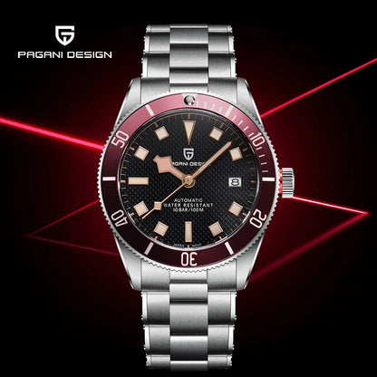 PAGANI DESIGN 2026 New BB58 Men's Watches Mechanical Watch For Men Luxury Automatic Miyota 8215 Sports Waterproof Watch Mens