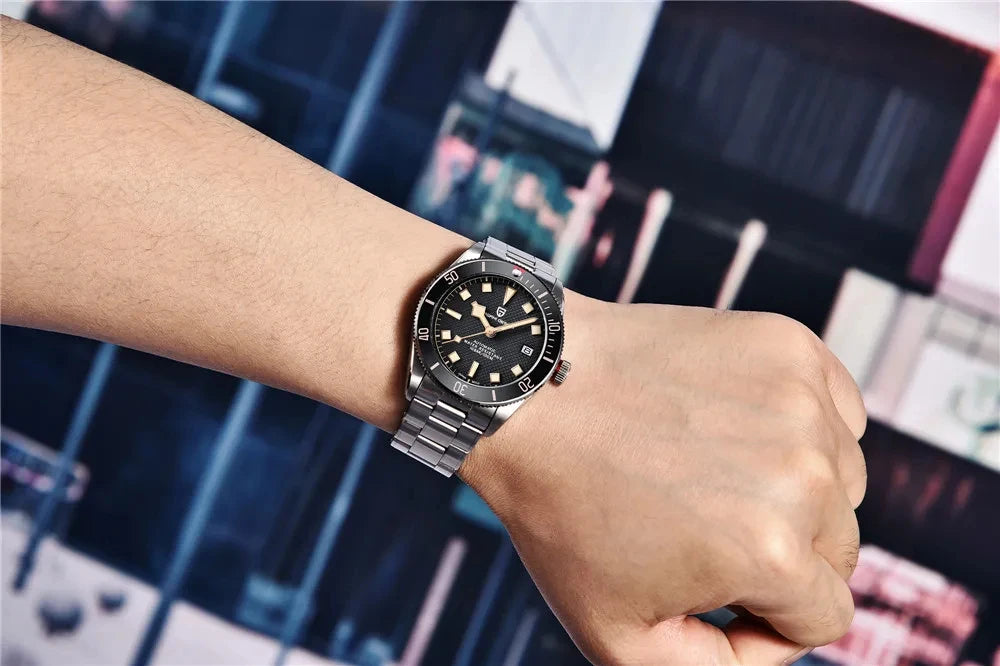 PAGANI DESIGN 2026 New BB58 Men's Watches Mechanical Watch For Men Luxury Automatic Miyota 8215 Sports Waterproof Watch Mens