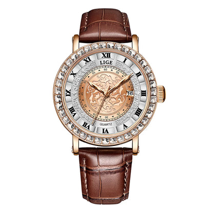 LIGE Luxury Men Watch Top Original Waterproof Luminous Chronograph Man Wristwatch Stainless Steel Quartz Men's Watches Reloj