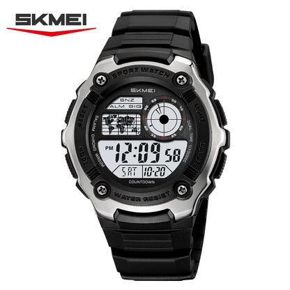 SKMEI 2517 Fashion Multifunction Electronic Watches for Man Alarm Clock Students Wristwatch Waterproof Casual Men Digital Watch