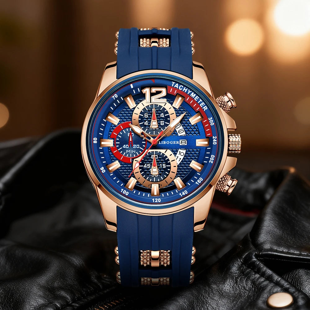 1 PC Casual Sports  Men's Premium Quartz Watch, Round Dial, Classic Fashion, Perfect Gift for Family/Friends, Suitable for