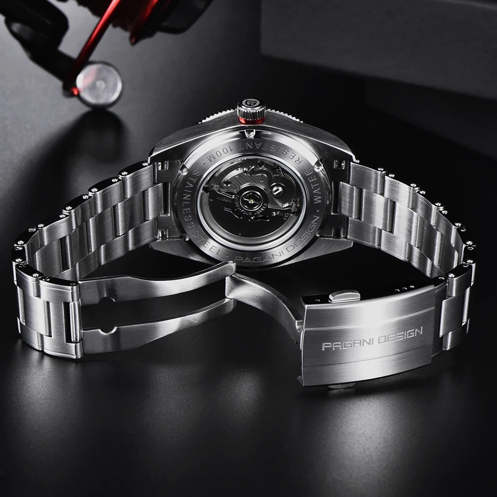 PAGANI DESIGN 2026 New BB58 Men's Watches Mechanical Watch For Men Luxury Automatic Miyota 8215 Sports Waterproof Watch Mens