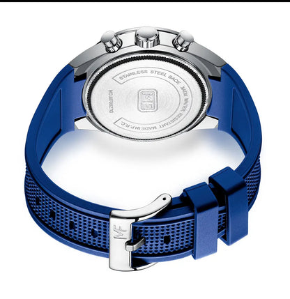 2026 New MINI FOCUS Men's Sports Quartz Watch Casual Analog Wrist Watch with Luminous Hands Silicone Strap Date Water Resistant