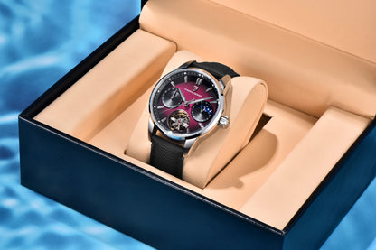 PAGANI DESIGN 2026 Men's Mechanical Watch E3255Y 41mm with Sapphire Glass Stainless Steel Calendar Waterproof Reloj Hombre