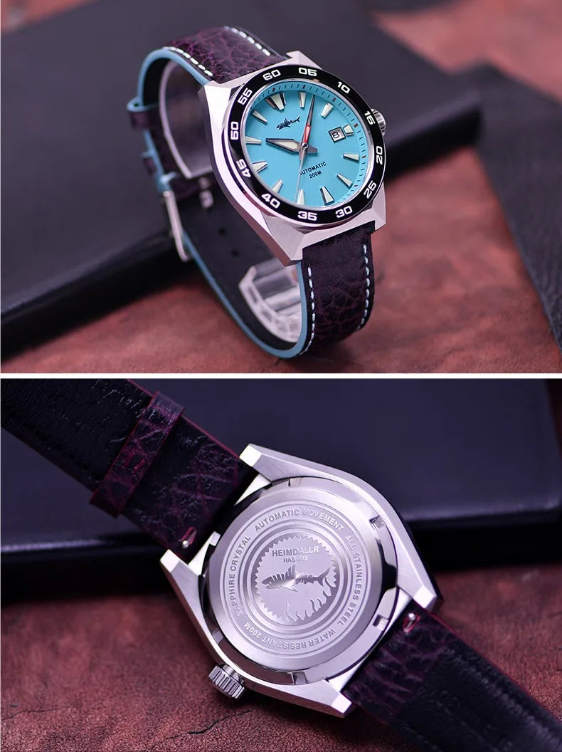 Heimdallr Monster Watch NH35A Movement 48mm Calendar C3 Luminous Stainless Steel Strap Automatic Mechanical Watch For Man 20Bar