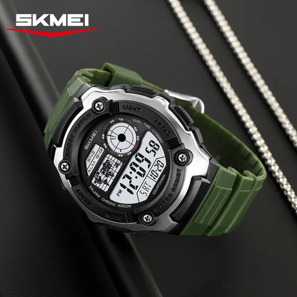 SKMEI 2517 Fashion Multifunction Electronic Watches for Man Alarm Clock Students Wristwatch Waterproof Casual Men Digital Watch