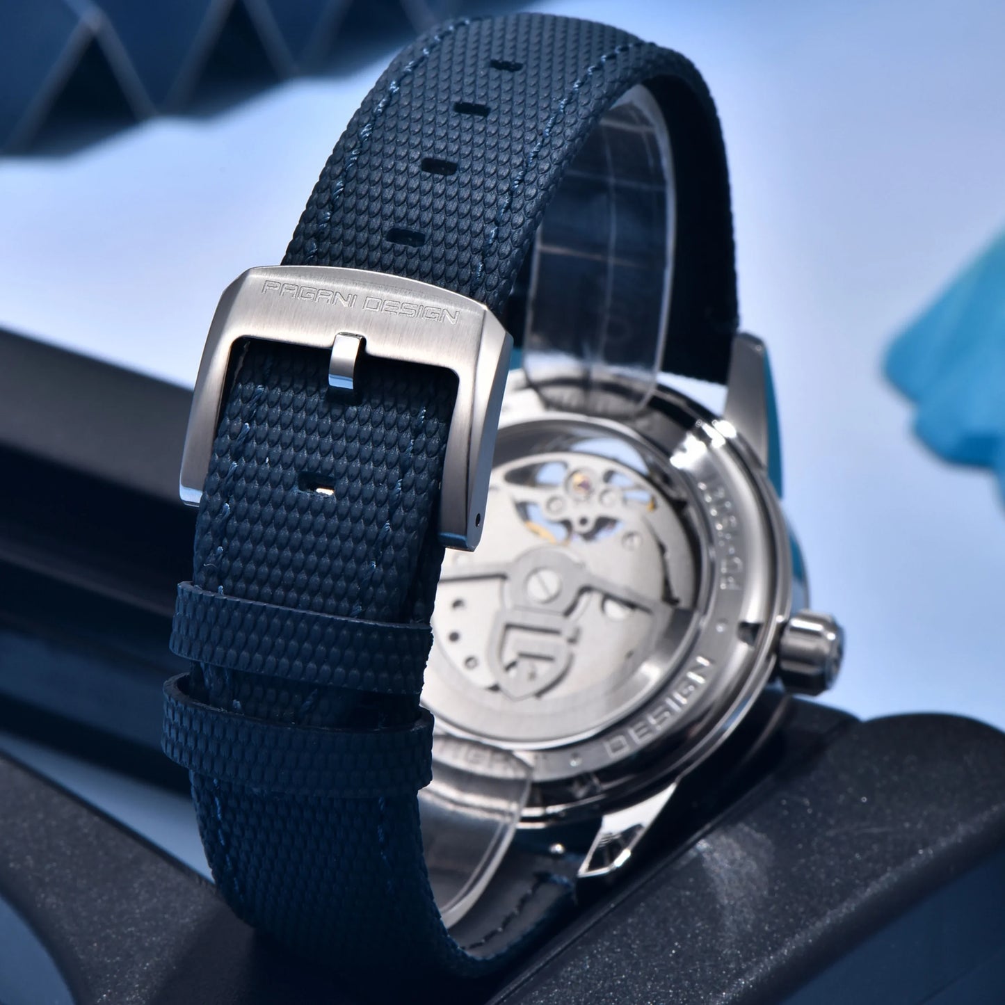 PAGANI DESIGN 2026 Men's Mechanical Watch E3255Y 41mm with Sapphire Glass Stainless Steel Calendar Waterproof Reloj Hombre