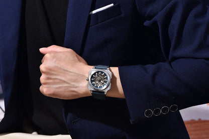 PAGANI DESIGN sports Square Men's Mechanical Automatic Watch Waterproof Retro Leather Outdoor Sports Luminous Gift Men's Watch