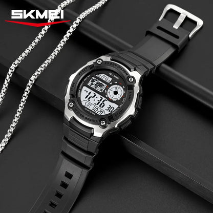 SKMEI 2517 Fashion Multifunction Electronic Watches for Man Alarm Clock Students Wristwatch Waterproof Casual Men Digital Watch
