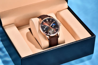 PAGANI DESIGN 2026 Men's Mechanical Watch E3255Y 41mm with Sapphire Glass Stainless Steel Calendar Waterproof Reloj Hombre