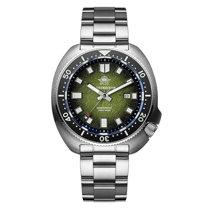 ADDIESDIVE Watch For Man AD2511 Sapphire Glass Window Display BGW9 Luminous 200M waterproof 316L Stainless Steel Quartz Watches