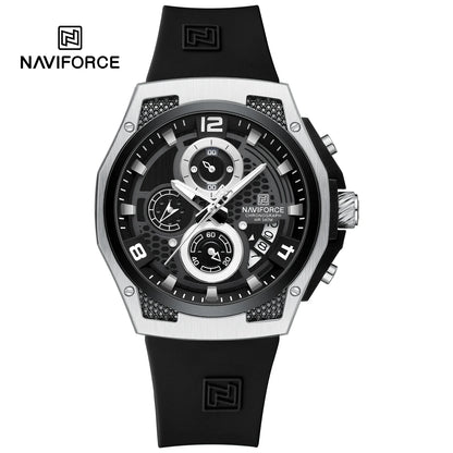 NAVIFORCE Top Brand Luxury Men's Quartz Watch Sport Chronograph Date Waterproof Wristwatch Fashion Business Men Watches Reloj