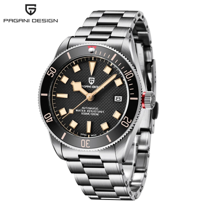 PAGANI DESIGN 2026 New BB58 Men's Watches Mechanical Watch For Men Luxury Automatic Miyota 8215 Sports Waterproof Watch Mens