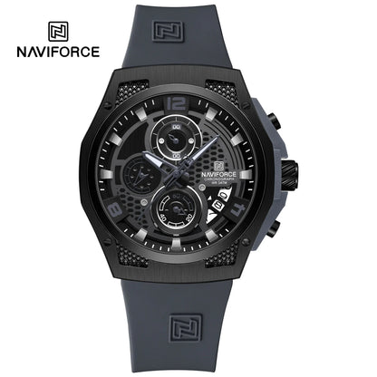 NAVIFORCE Top Brand Luxury Men's Quartz Watch Sport Chronograph Date Waterproof Wristwatch Fashion Business Men Watches Reloj