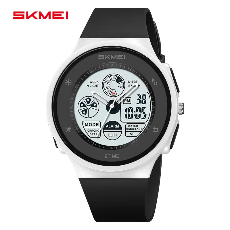 SKMEI 2346 New Arrival Colorful Fashion Unisex Men Women Time Big Digital Display PC Classic Sport Watch Chronograph Wristwatch