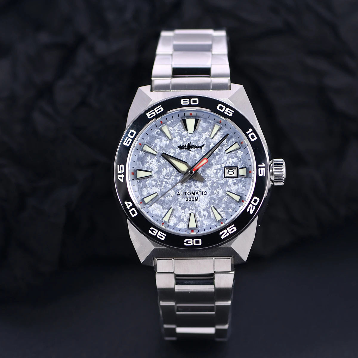 Heimdallr Monster Watch NH35A Movement 48mm Calendar C3 Luminous Stainless Steel Strap Automatic Mechanical Watch For Man 20Bar