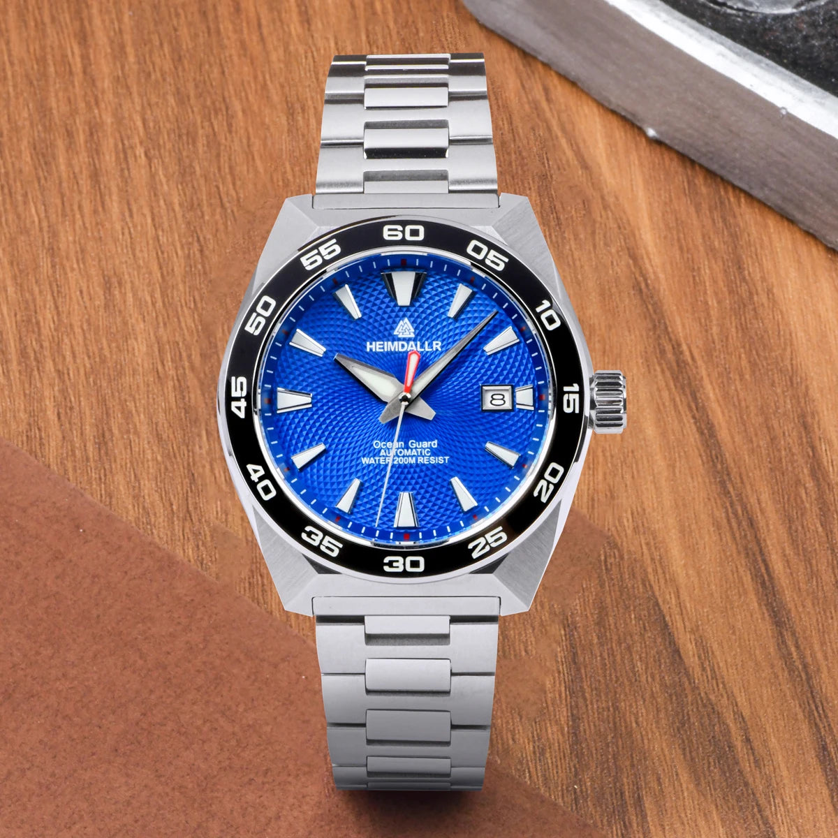 Heimdallr Monster Watch NH35A Movement 48mm Calendar C3 Luminous Stainless Steel Strap Automatic Mechanical Watch For Man 20Bar