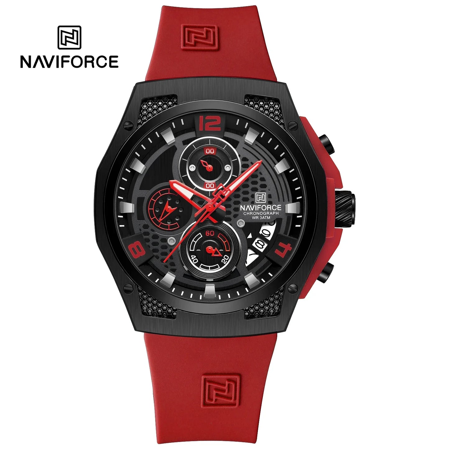 NAVIFORCE Top Brand Luxury Men's Quartz Watch Sport Chronograph Date Waterproof Wristwatch Fashion Business Men Watches Reloj