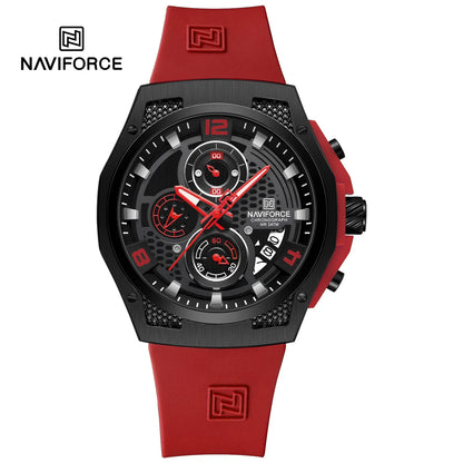 NAVIFORCE Top Brand Luxury Men's Quartz Watch Sport Chronograph Date Waterproof Wristwatch Fashion Business Men Watches Reloj