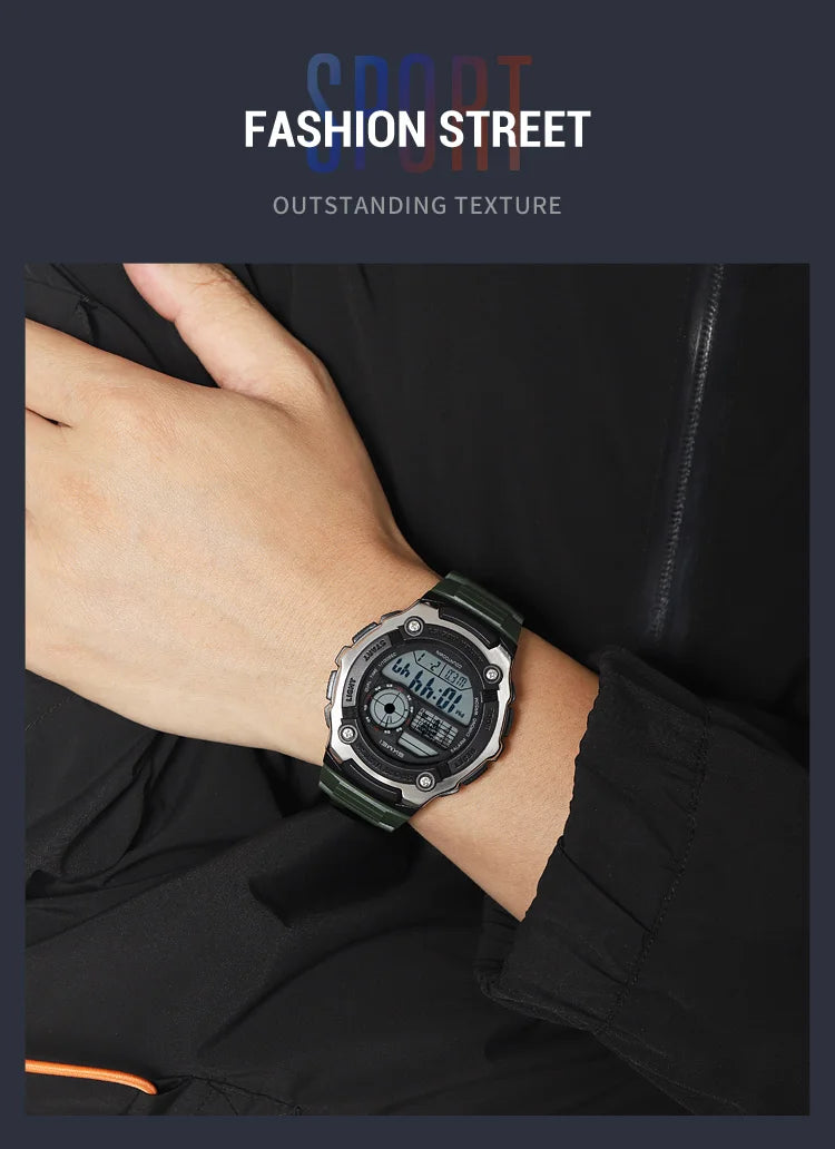 SKMEI 2517 Fashion Multifunction Electronic Watches for Man Alarm Clock Students Wristwatch Waterproof Casual Men Digital Watch