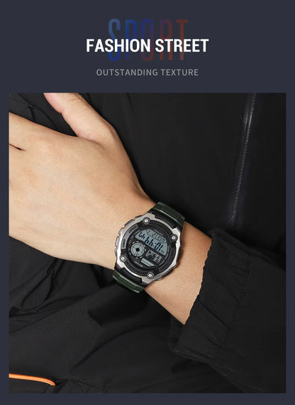 SKMEI 2517 Fashion Multifunction Electronic Watches for Man Alarm Clock Students Wristwatch Waterproof Casual Men Digital Watch